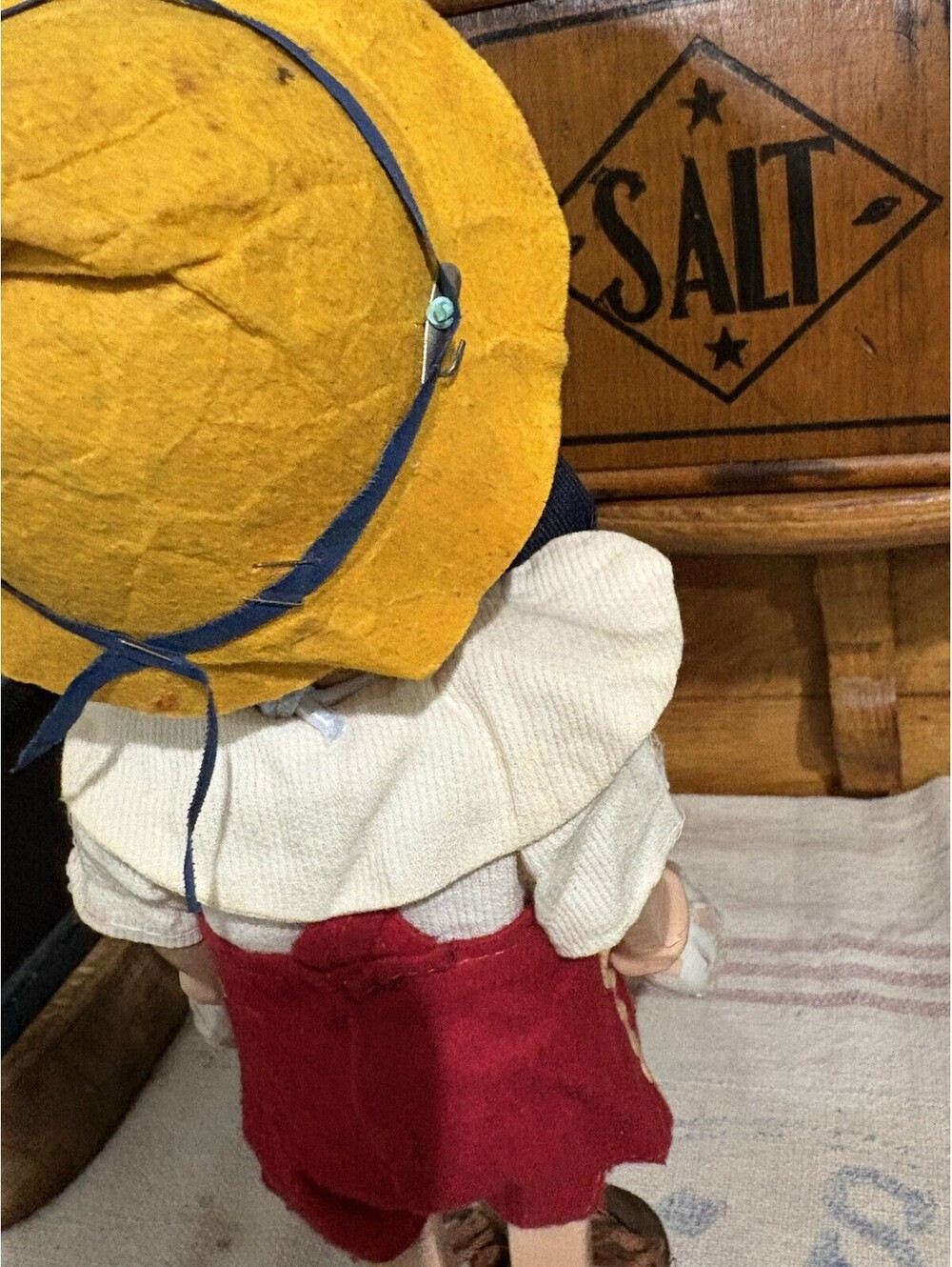Antique 1939 Crown toy Co Pinocchio Walt Disney Composition Doll, Complete - Picture 11 of 15